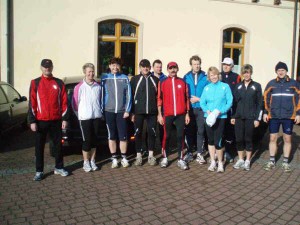 Start zum Lauf am 09. März 2008 nach Lausitz und an Zobersdorf vorbei zurück zum Haus des Gastes